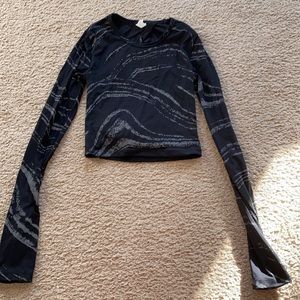 PINK long sleeve workout top